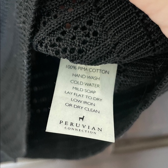 Peruvian Connection Cardigan - Black Size Small - Picture 4 of 7